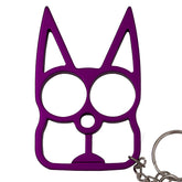 Cat Self Defense Steel Keychain Weapon - Purple